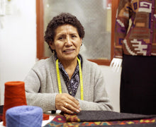 Load image into Gallery viewer, Inca-Inspired 100% Alpaca Cardigan Sweater in a Kimono Style - Ceremonial Icons | NOVICA