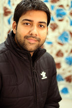 Load image into Gallery viewer, Indian Chain Stitched 100% Wool and Cotton Rabbit Tea Cozy - Hopping Rabbit | NOVICA