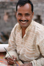 Load image into Gallery viewer, Madhubani Shiva and Parvati Painting Signed Hindu Art - The Marriage | NOVICA