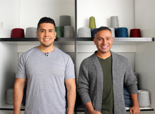 Load image into Gallery viewer, Blue and Grey Men's 100% Alpaca Ribbed Knit Pullover Sweater - Brioche | NOVICA