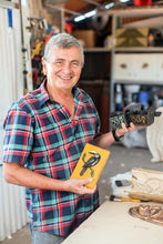 Load image into Gallery viewer, Handcrafted Classic Pinewood-Framed Leather Wall Art - Rustic Wagon | NOVICA