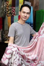 Load image into Gallery viewer, Hand Crafted Linen Batik Kimono Jacket - Lucky Yellow | NOVICA