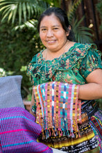 Load image into Gallery viewer, Guatemalan Artisan-Made Handwoven Cotton Poncho with Fringes - Path to Bliss | NOVICA