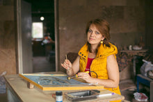 Load image into Gallery viewer, Terracotta Beaded Macrame Pendant Bracelet from Armenia - Natural Spell | NOVICA