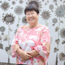 Load image into Gallery viewer, Eco-Friendly Cotton Botanical-Motif Shirt - Amber Botanicals | NOVICA