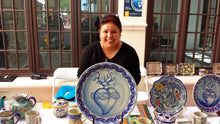 Load image into Gallery viewer, Artisan Crafted Ceramic Flower Pot - Puebla Arabesque | NOVICA