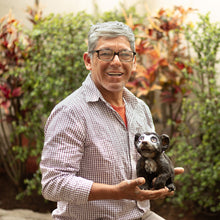 Load image into Gallery viewer, Hand-Carved Cedar Wood Sculpture of an Eagle from Peru - Courageous Meditator | NOVICA