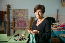 Load image into Gallery viewer, Set of 2 Embroidered Cotton Pouches from Armenia - Latte | NOVICA