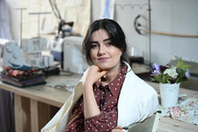 Load image into Gallery viewer, Leafy and Floral Hand-Painted Soft Green Silk Scarf - Harmonious Season | NOVICA