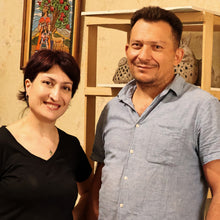 Load image into Gallery viewer, Handcrafted and Painted Dog and Heart Themed Ceramic Magnet - Cutest Dog | NOVICA