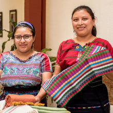 Load image into Gallery viewer, Handwoven Checkered Cotton Table Runner in Black Grey White - Checkered Elegance | NOVICA