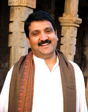 Load image into Gallery viewer, Gold-Tone Floral Papier Mache Elephant Sculptures (Pair) - Maternal Glow in Black | NOVICA