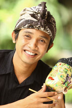 Load image into Gallery viewer, Hand-Painted Crocodile Wood Jewelry Box - Bedugul Gardens | NOVICA
