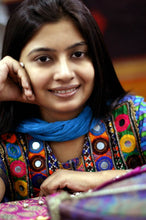 Load image into Gallery viewer, 2 Handmade Colorful Cross Stitch Embroidered Face Masks - Bright Cross-Stitch | NOVICA