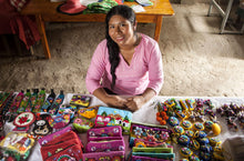 Load image into Gallery viewer, Embroidered Multicolor Cotton Blend Coin Purse from Peru - Andean Sunrise | NOVICA