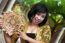 Load image into Gallery viewer, Natural Suar Wood Mother and child Sculpture from Bali - Her Love Will Never Fade | NOVICA