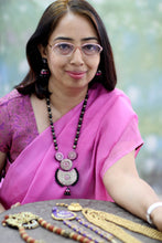 Load image into Gallery viewer, Multicolored Ceramic Pendant Necklace by Indian Artisans - Royal Rainfall | NOVICA