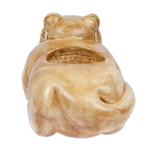 Load image into Gallery viewer, Ceramic vessel - Aztec Jaguar | NOVICA