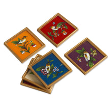 Load image into Gallery viewer, Glass coasters (Set of 6) - Birds of Peace | NOVICA