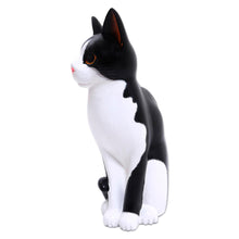 Load image into Gallery viewer, Albesia Wood Cat Sculpture - Housecat | NOVICA