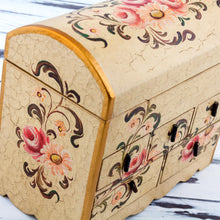 Load image into Gallery viewer, Handcrafted Wood Mini Chest of Drawers - Rose Bouquet | NOVICA