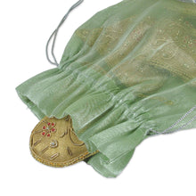 Load image into Gallery viewer, Heart Shaped Beaded Tree Ornaments from India (Set of 5) - Floral Heart | NOVICA