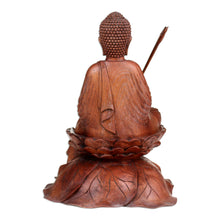 Load image into Gallery viewer, Unique Wood Sculpture from Indonesia - Buddha's Journey | NOVICA