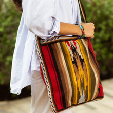 Load image into Gallery viewer, Hand Made Women's Alpaca Blend Shoulder Bag - Andean Warmth | NOVICA