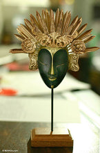 Load image into Gallery viewer, Wood and Copper Mask - Royal Dancer | NOVICA