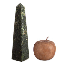 Load image into Gallery viewer, Geometric Jade Obelisk Sculpture from Peru (Large) - Prosperity | NOVICA