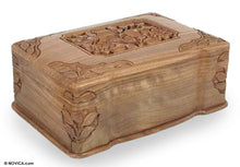 Load image into Gallery viewer, Fair Trade Floral Wood Jewelry Box - Eternal Attraction | NOVICA