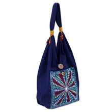 Load image into Gallery viewer, Cotton handbag - Star Shine | NOVICA