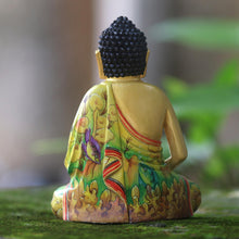 Load image into Gallery viewer, Hand Made Wood Sculpture - Buddha in Meditation | NOVICA
