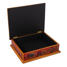 Load image into Gallery viewer, Hand Crafted Peruvian Wood Jewelry Box - Passion | NOVICA