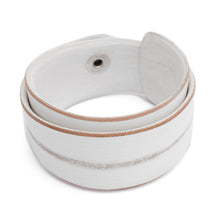 Load image into Gallery viewer, Modern Leather Wristband Bracelet - Ice Explorer | NOVICA