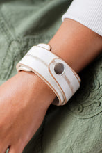 Load image into Gallery viewer, Modern Leather Wristband Bracelet - Ice Explorer | NOVICA