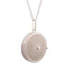 Load image into Gallery viewer, Artisan Crafted Peruvian Sterling Silver Locket Necklace - Precious Secret | NOVICA