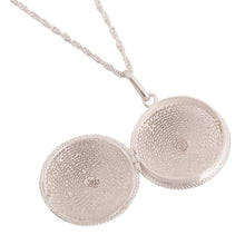 Load image into Gallery viewer, Artisan Crafted Peruvian Sterling Silver Locket Necklace - Precious Secret | NOVICA