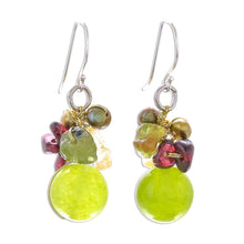 Load image into Gallery viewer, Hand Crafted Beaded Multigem Earrings - Freshness | NOVICA