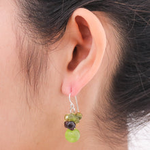 Load image into Gallery viewer, Hand Crafted Beaded Multigem Earrings - Freshness | NOVICA