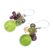 Load image into Gallery viewer, Hand Crafted Beaded Multigem Earrings - Freshness | NOVICA