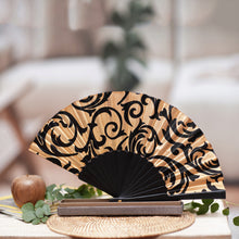 Load image into Gallery viewer, Silk Batik Patterned Fan - Bali Glory | NOVICA