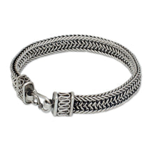 Load image into Gallery viewer, Men's Sterling Silver Chain Bracelet - Kingdom | NOVICA