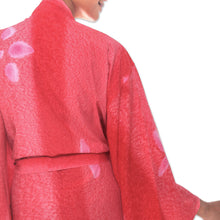 Load image into Gallery viewer, Women's Fair Trade Indonesian Red Batik Robe - Kissed by Crimson | NOVICA