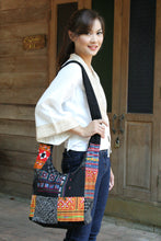 Load image into Gallery viewer, Cotton sling tote bag - Hmong Colors | NOVICA