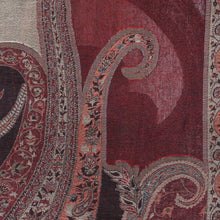 Load image into Gallery viewer, Indian Jamawar Wool Shawl with Paisley Motifs - Himalayan Heirloom | NOVICA