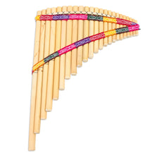 Load image into Gallery viewer, Peruvian Bamboo Wind Panpipe with Case - Andean Zampona | NOVICA