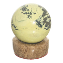 Load image into Gallery viewer, Unique Serpentine Sphere Health Sculpture - World of Nature | NOVICA