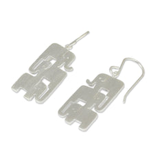 Load image into Gallery viewer, Sterling Silver Dangle Earrings - Elephant Stack | NOVICA