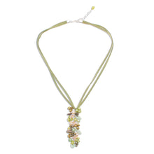 Load image into Gallery viewer, Fair Trade Pearl Pendant Necklace - Verdant Fascination | NOVICA